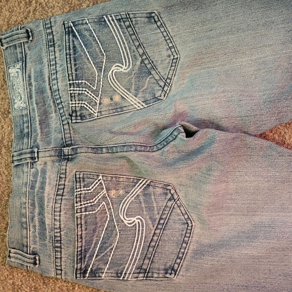 Light Blue Distressed Jeans - Picture 6 of 7
